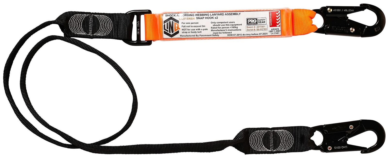 WLO1SNSN LINQ Webbing Lanyard 1